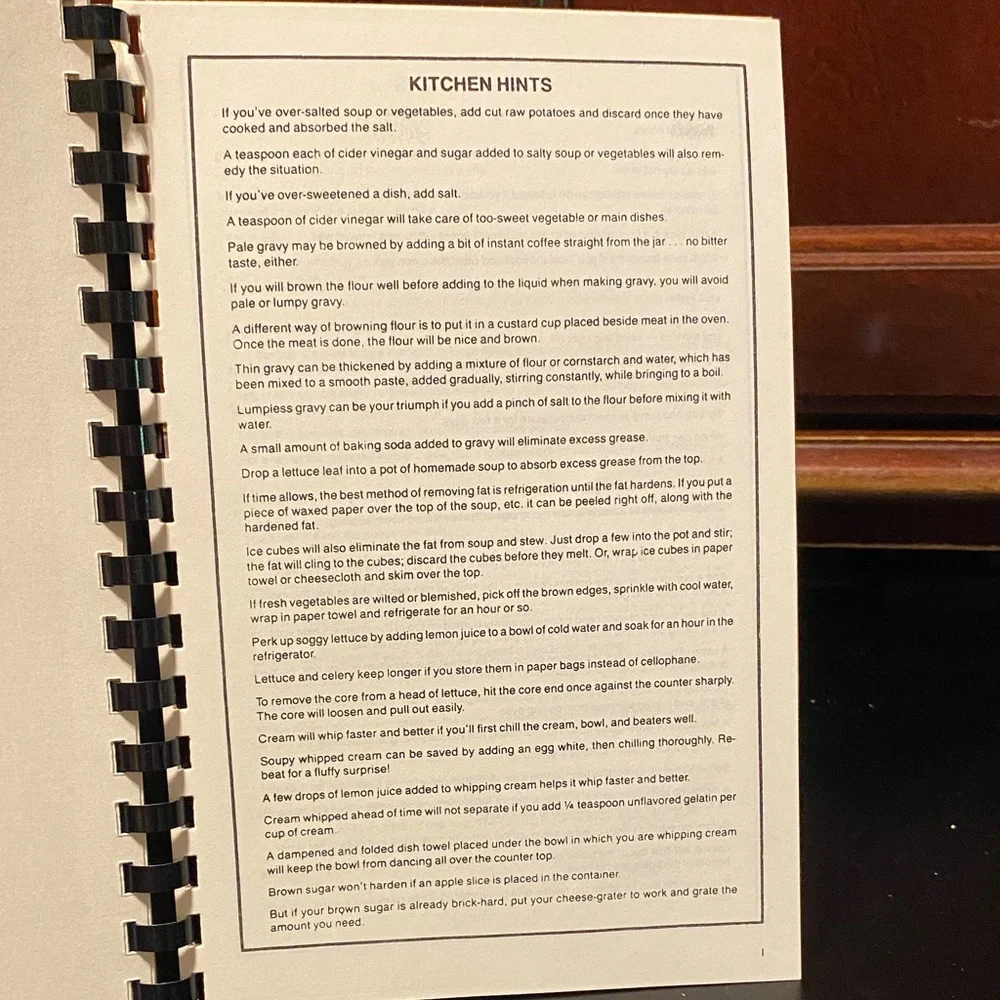 Allegheny Eats 1987 community Recipe Book